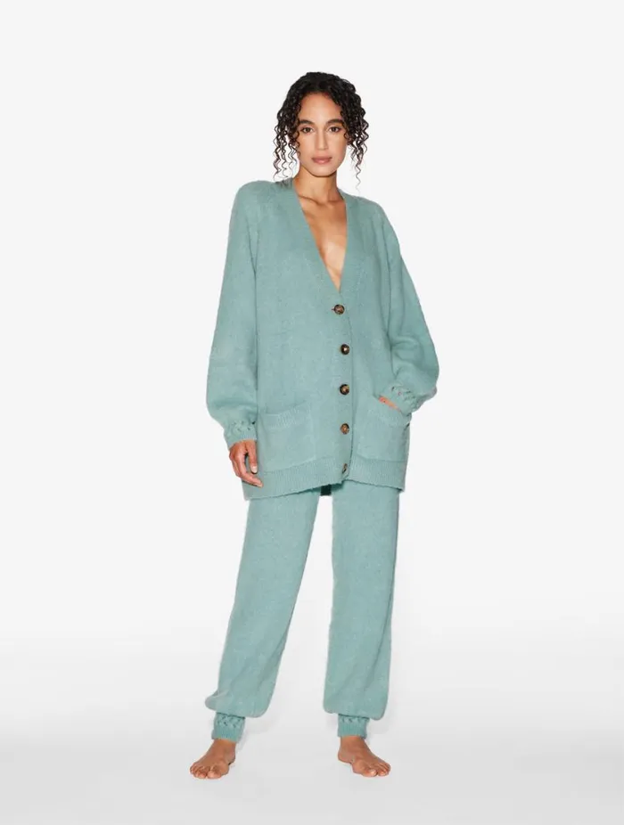 Alpaca Blend Trousers In Almond Green Sleepwear La Perla Loungewear
