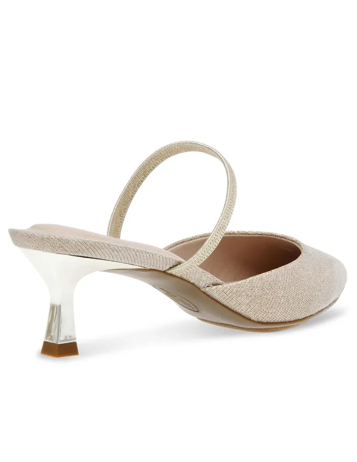 Anne Klein Iella Convertible Sling Back Platinum Women Shoes