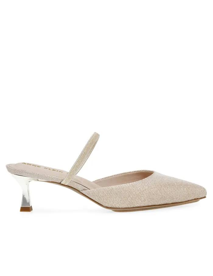 Anne Klein Iella Convertible Sling Back Platinum Women Shoes