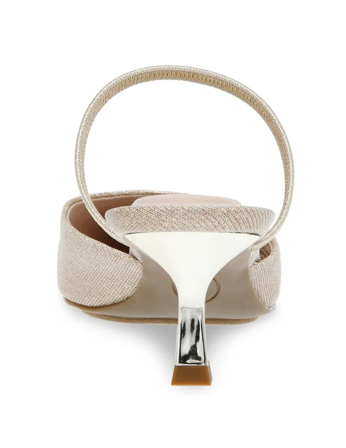 Anne Klein Iella Convertible Sling Back Platinum Women Shoes