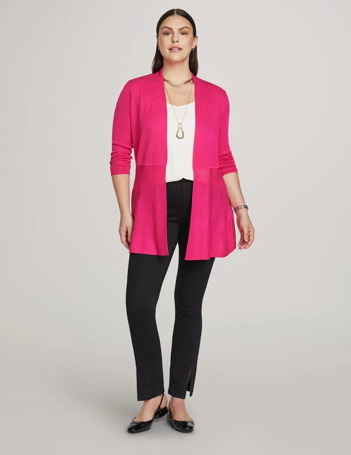 Anne Klein Monterey Cardigan Amaranth Women Clothing