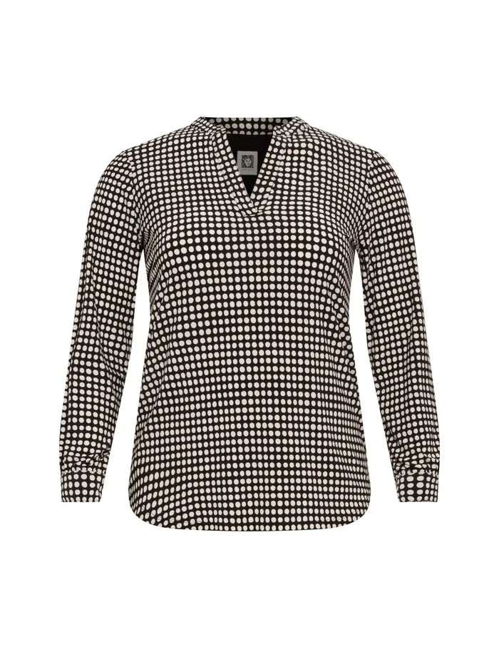 Anne Klein Plus Size Pearly Dot Long Sleeve Split Neck Anne BlackAnne White Anne Black Women Clothing Anne Klein Plus Size Pearly Dot Long Sleeve Split Neck Anne BlackAnne White Anne Black Women Clothing