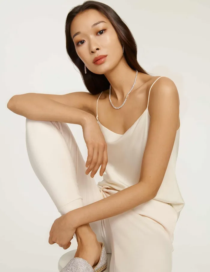 Anne Klein Prong Round Stone Collar Necklace Silvertone Women Watches 038 Jewelry Anne Klein Prong Round Stone Collar Necklace Silvertone Women Watches 038 Jewelry