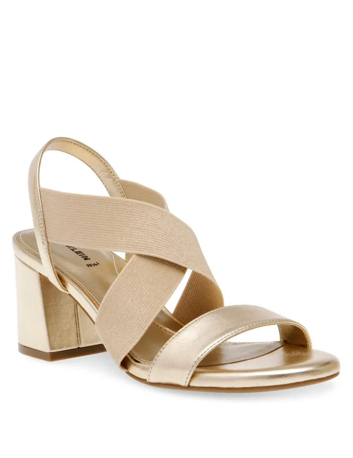 Anne Klein Ressa Dress Sandal Gold Women Shoes