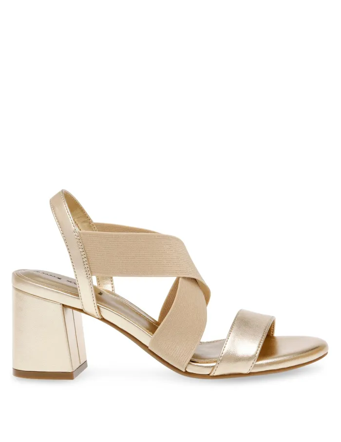 Anne Klein Ressa Dress Sandal Gold Women Shoes