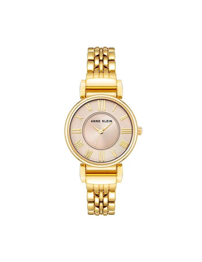 Anne Klein Roman Numeral Dial Watch Goldtone Women Watches 038 Jewelry