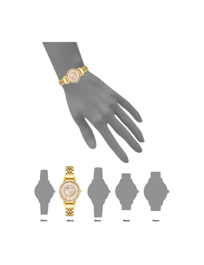 Anne Klein Roman Numeral Dial Watch Goldtone Women Watches 038 Jewelry