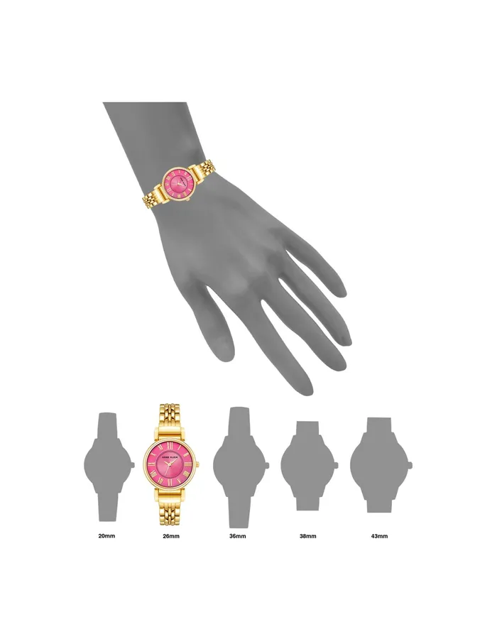 Anne Klein Roman Numeral Dial Watch Goldtone Women Watches 038 Jewelry