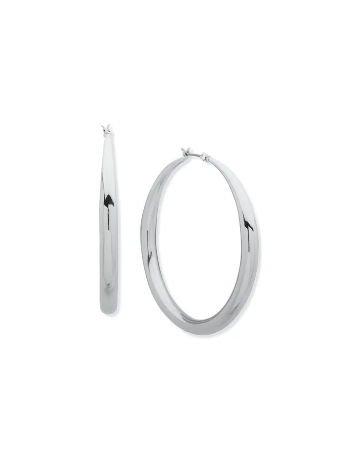 Anne Klein Tapered Hoop Earrings Goldtone Women Watches 038 Jewelry