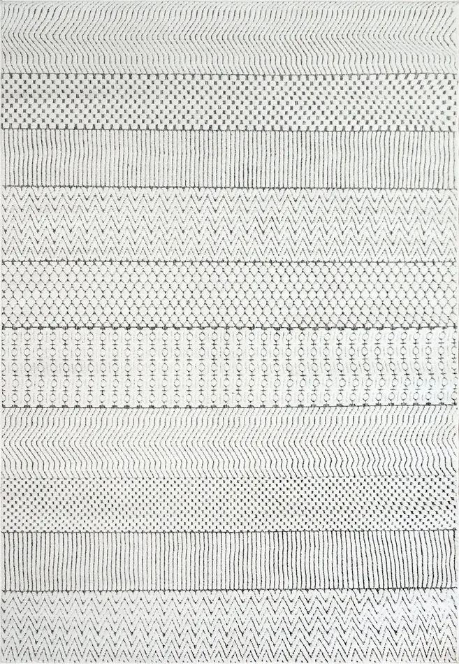 Anne Klein The Inscribe Contemporary Rug Collection Ivory Women Home