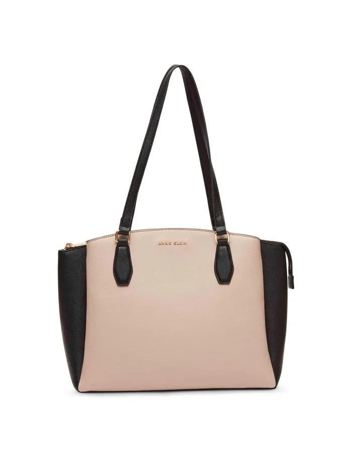 Anne Klein Triple Compartment Tote Stone Women Handbags