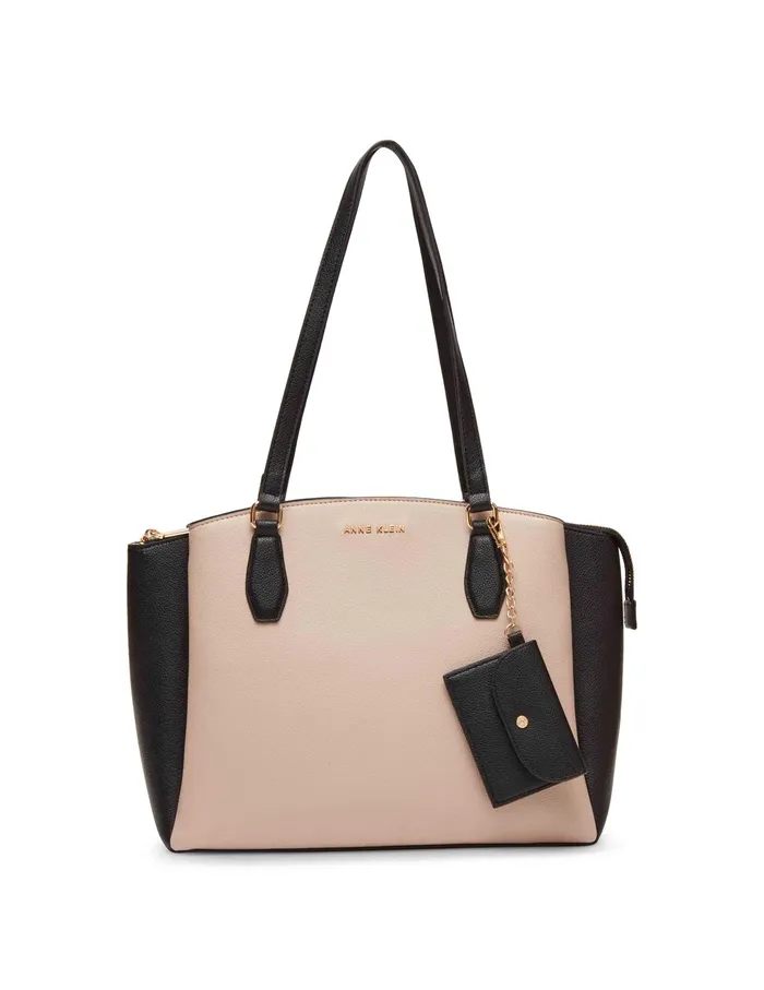 Anne Klein Triple Compartment Tote Stone Women Handbags