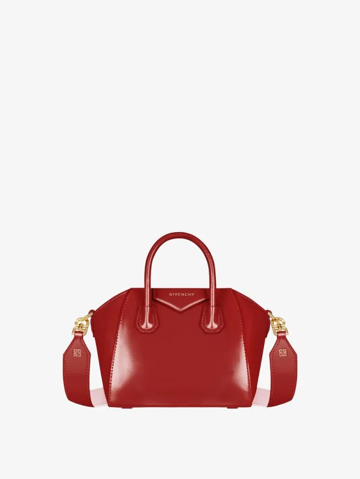 Antigona Toy Bag In Box Leather Redpink Women Givenchy Micro Bags