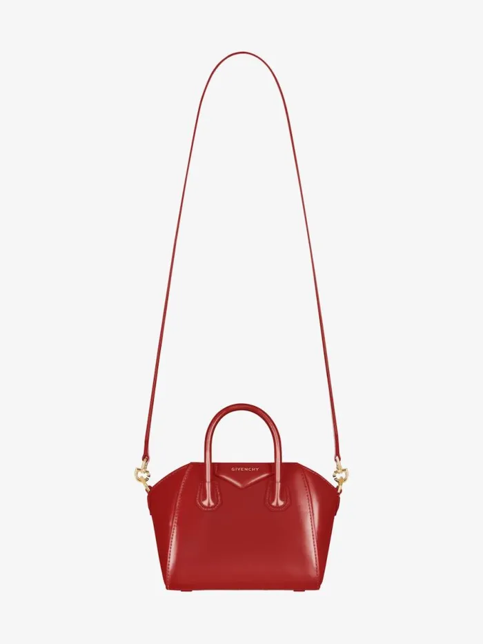 Antigona Toy Bag In Box Leather Redpink Women Givenchy Micro Bags