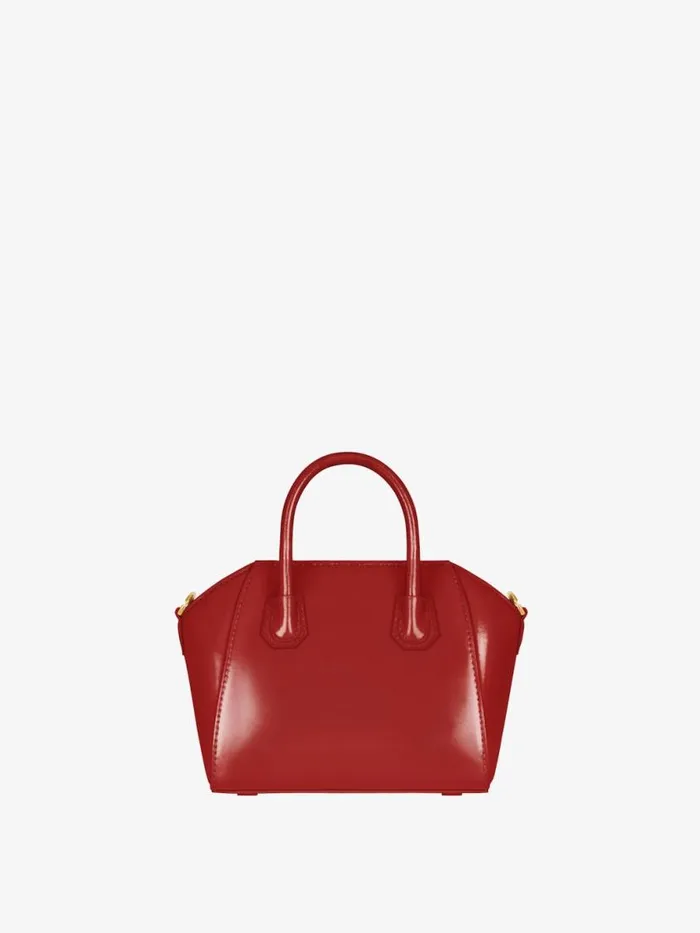 Antigona Toy Bag In Box Leather Redpink Women Givenchy Micro Bags