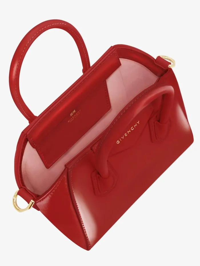 Antigona Toy Bag In Box Leather Redpink Women Givenchy Micro Bags