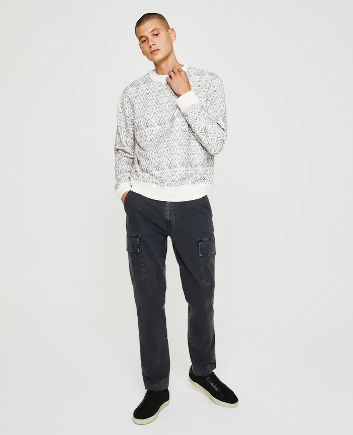 Arc Crew Diamond Chevron Blue Multi Men AG Jeans Sweatshirts Arc Crew Diamond Chevron Blue Multi Men AG Jeans Sweatshirts
