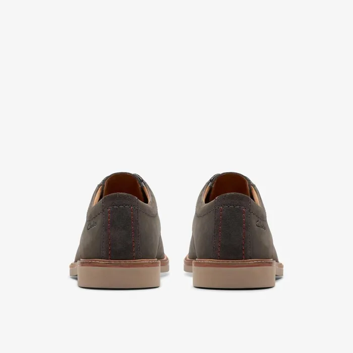 Atticus LT Lace Dark Grey Nubuck Men Clarks Casual Dress Shoes