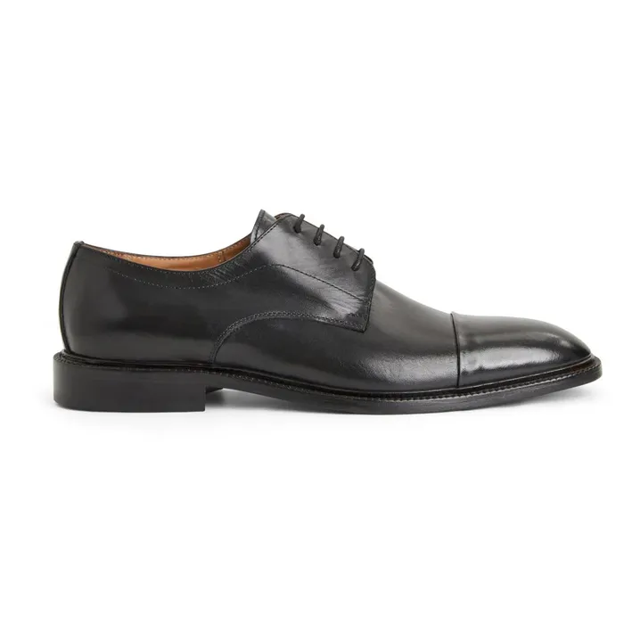 Aydin Cap Toe Leather DerbyBlack Men Bruno Magli Dress Shoes