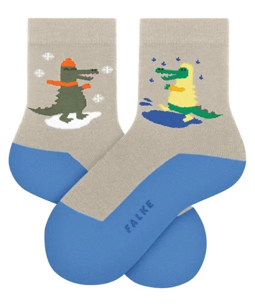 Babies and Kids Active Crocodiles Kids Socks Nut Mel FALKE Socks