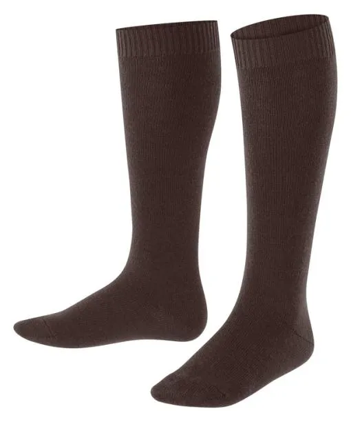 Babies and Kids Comfort Wool Kids Kneehigh Socks Dark Brown FALKE Knee High Socks