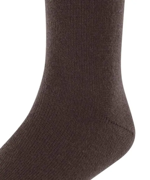 Babies and Kids Comfort Wool Kids Kneehigh Socks Dark Brown FALKE Knee High Socks