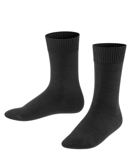 Babies and Kids Comfort Wool Kids Socks Black FALKE Socks