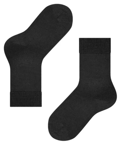 Babies and Kids Comfort Wool Kids Socks Black FALKE Socks