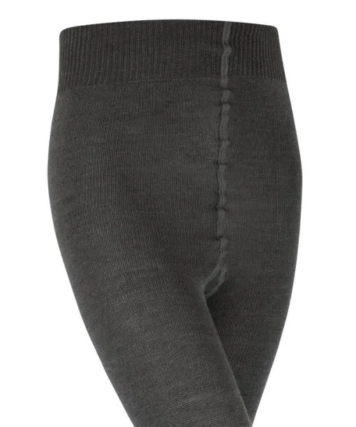 Babies and Kids Comfort Wool Kids Tights Anthramel FALKE Tights and Leggings