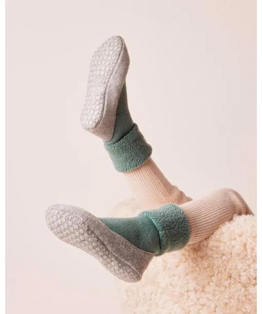 Babies and Kids Cosyshoe Teens Kids Slippers Brick FALKE House Socks