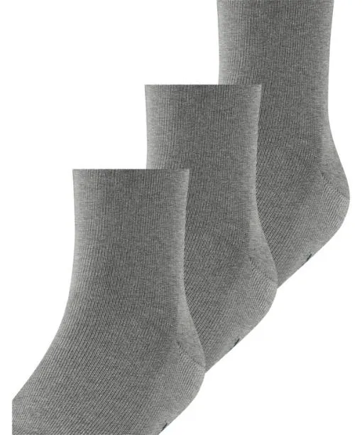 Babies and Kids Family 3Pack Kids Socks Light Grey FALKE Socks