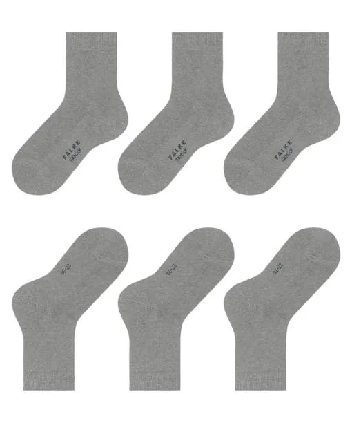 Babies and Kids Family 3Pack Kids Socks Light Grey FALKE Socks