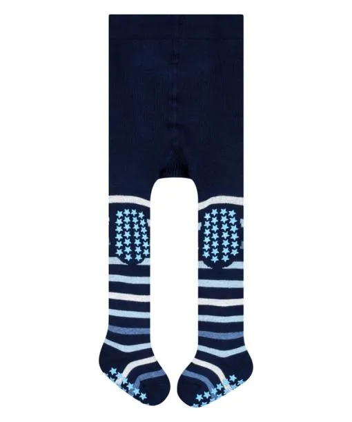 Babies and Kids Multi Stripe Babies Tights Marine FALKE Tights and Leggings