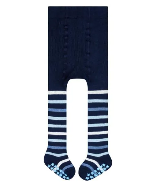 Babies and Kids Multi Stripe Babies Tights Marine FALKE Tights and Leggings