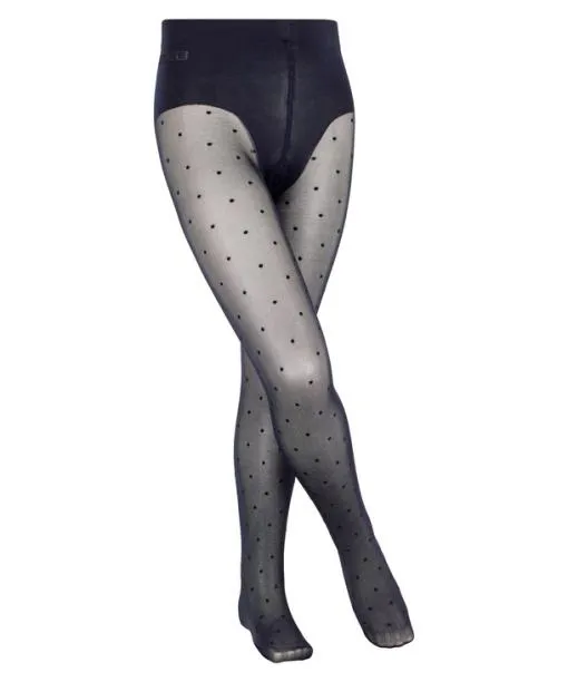 Babies and Kids Romantic Dot Kids Tights Marine FALKE Tights and Leggings