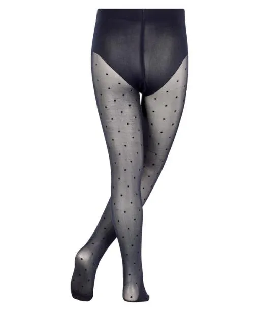 Babies and Kids Romantic Dot Kids Tights Marine FALKE Tights and Leggings