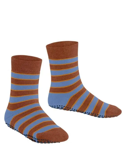 Babies and Kids Simple Stripes Kids House Socks Rust FALKE House Socks