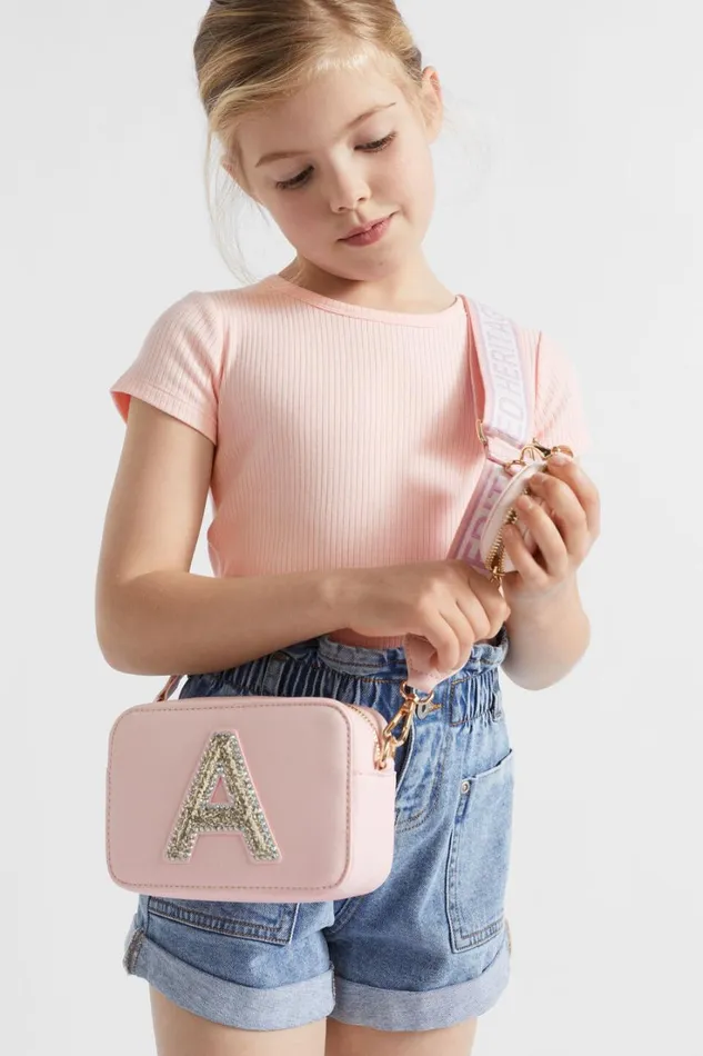 Bags Girl Seed Heritage Glitter Initial Bag S