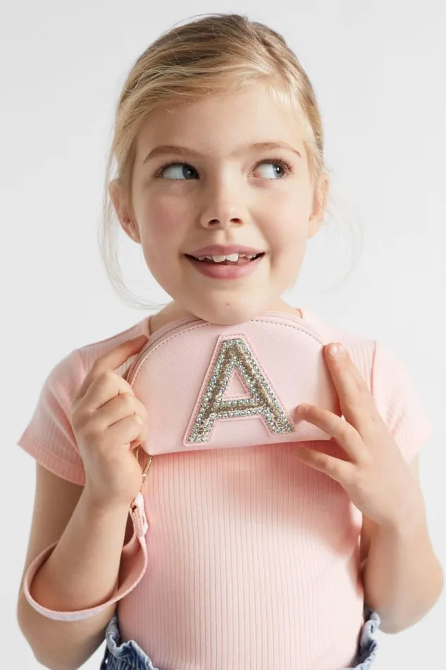 Bags Girl Seed Heritage Glitter Initial Purse E