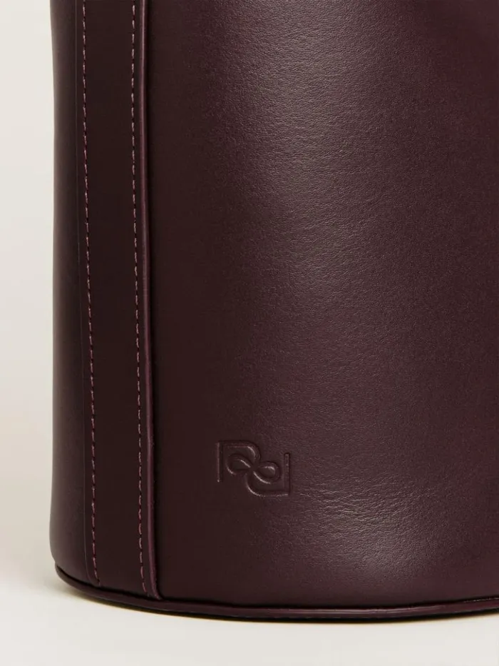 Bags The Reformation Seleena Small Bucket Bag Burgundy Leather