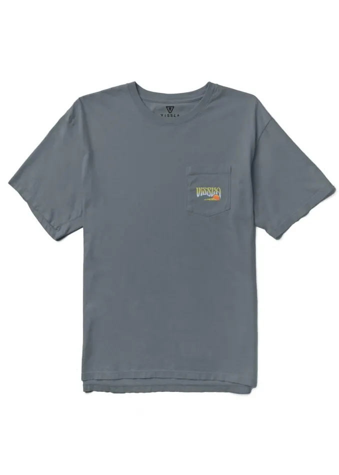 Bali Belly Premium Pkt Tee Graphite Men Vissla Tees