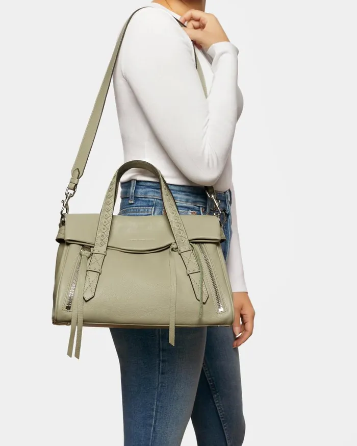 Bali Double Entry Satchel Tea Tree Chevron Women Aimee Kestenberg Satchels