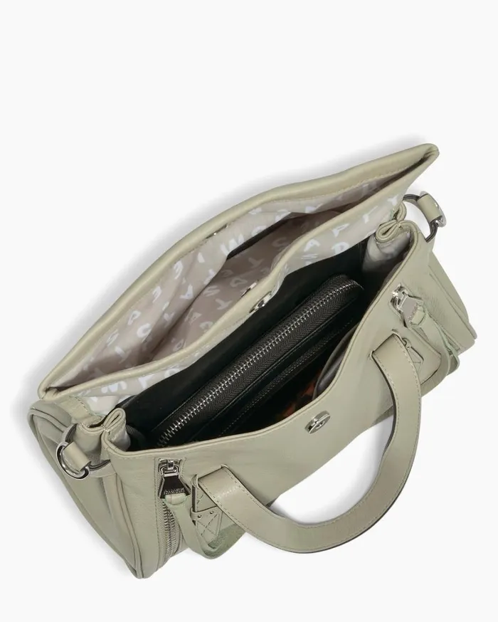 Bali Double Entry Satchel Tea Tree Chevron Women Aimee Kestenberg Satchels