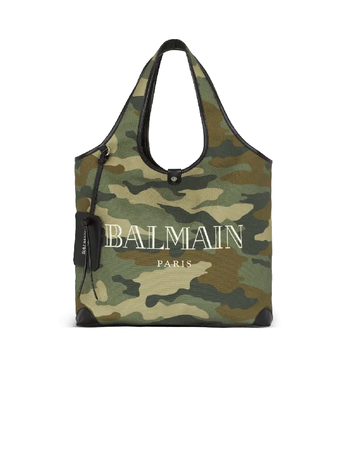 Balmain Bags And Backpacks Men BArmy Grocery Bag In Camouflage Print Canvas Khaki Balmain Bags And Backpacks Men BArmy Grocery Bag In Camouflage Print Canvas Khaki