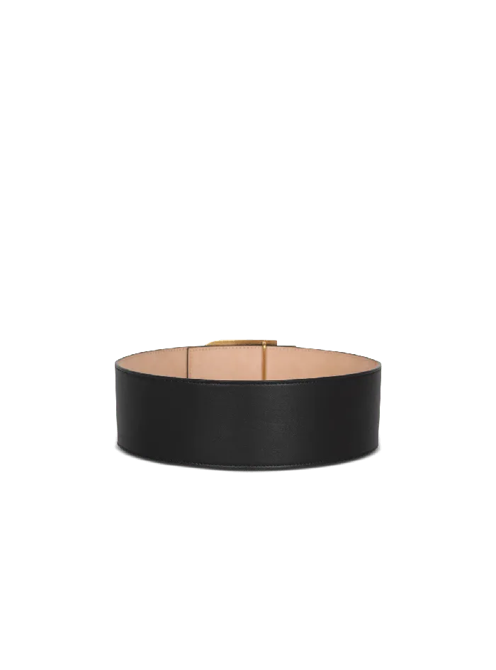 Balmain Belts Women BBelt In Leather Black