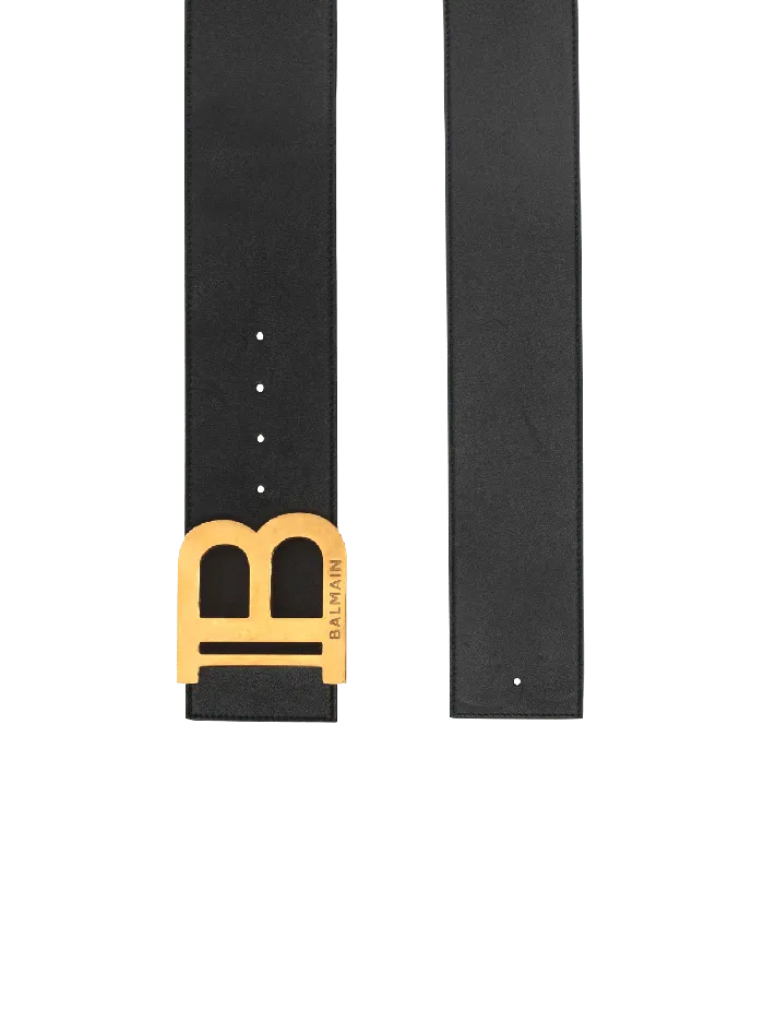 Balmain Belts Women BBelt In Leather Black