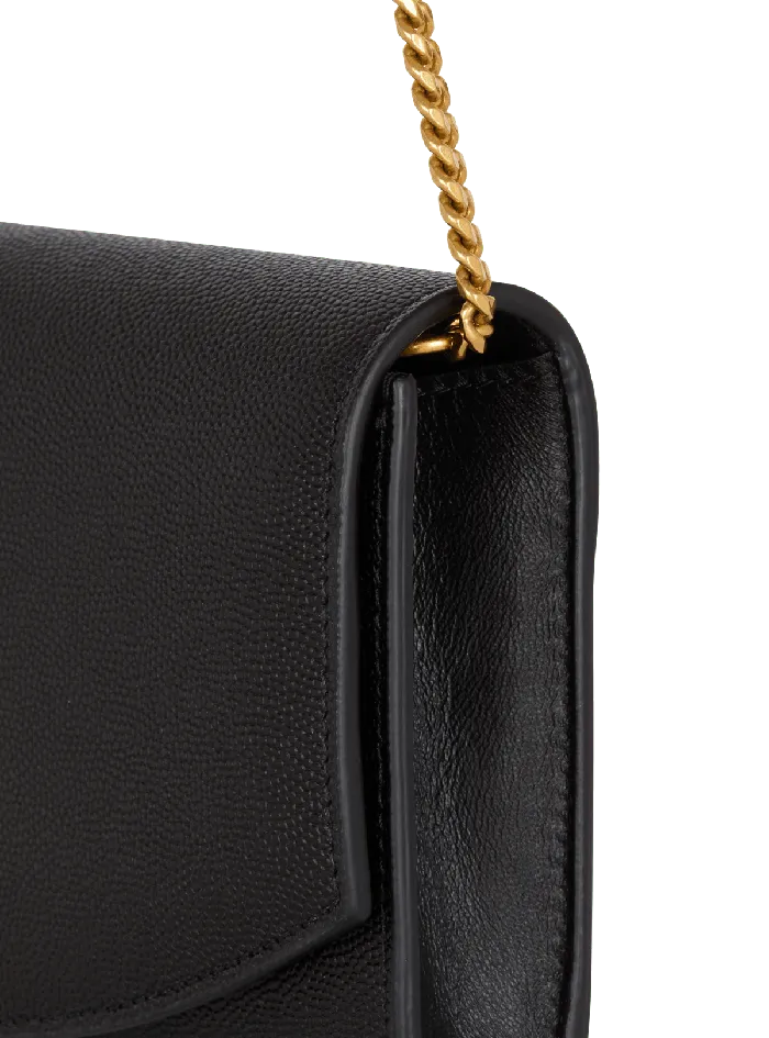 Balmain Clutches Women Emblegraveme Grained Calfskin Clutch Black