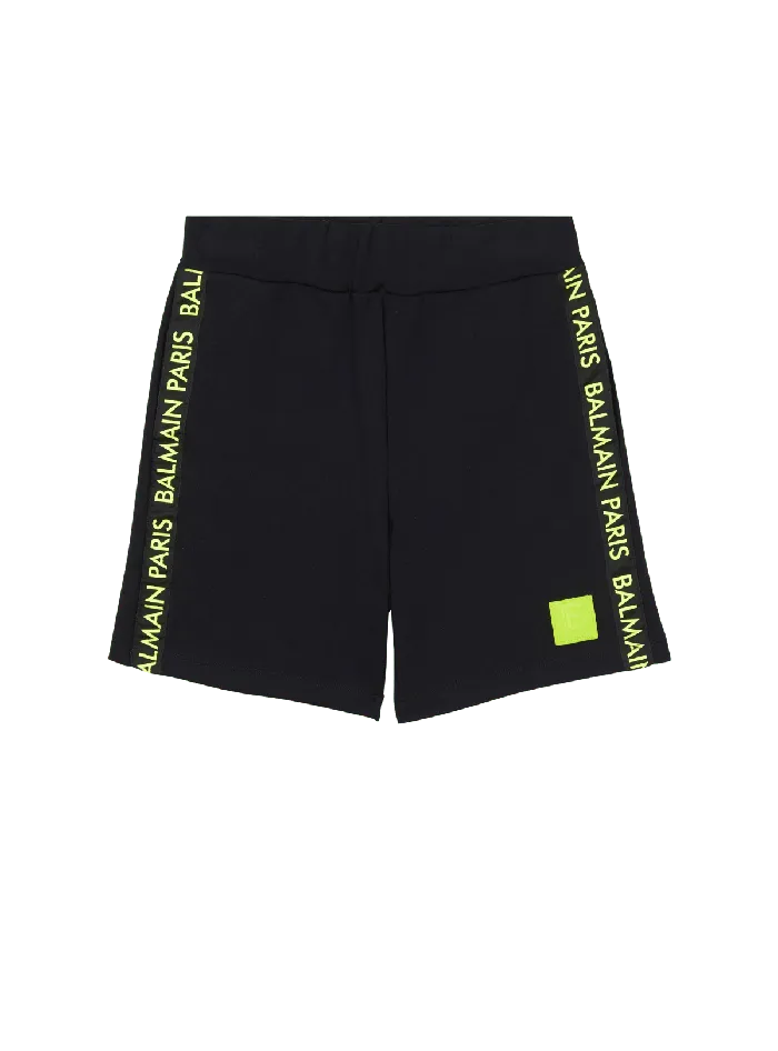 Balmain Kids Jersey Shorts Black