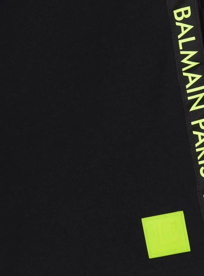 Balmain Kids Jersey Shorts Black