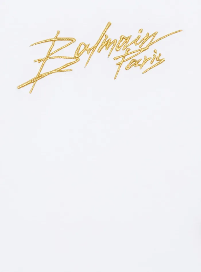 Balmain Kids Signature Tshirt White